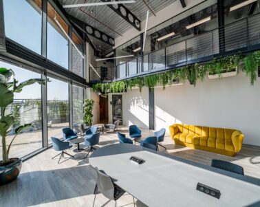 photo of breakout space in the tomorrow building