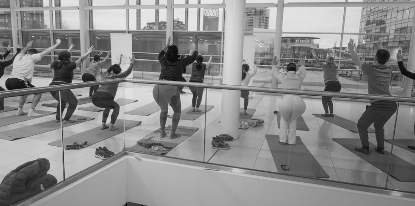 yoga in hot house